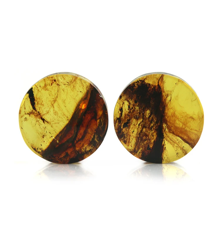 Chiapas Amber Plugs 5/8" (16mm) Version 5