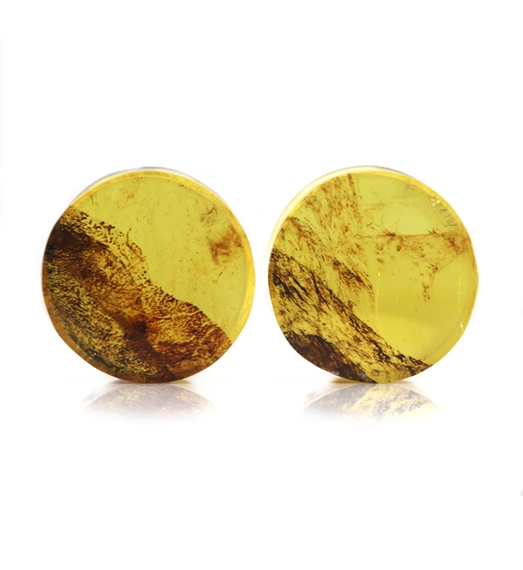 Chiapas Amber Plugs 5/8" (16mm) Version 6