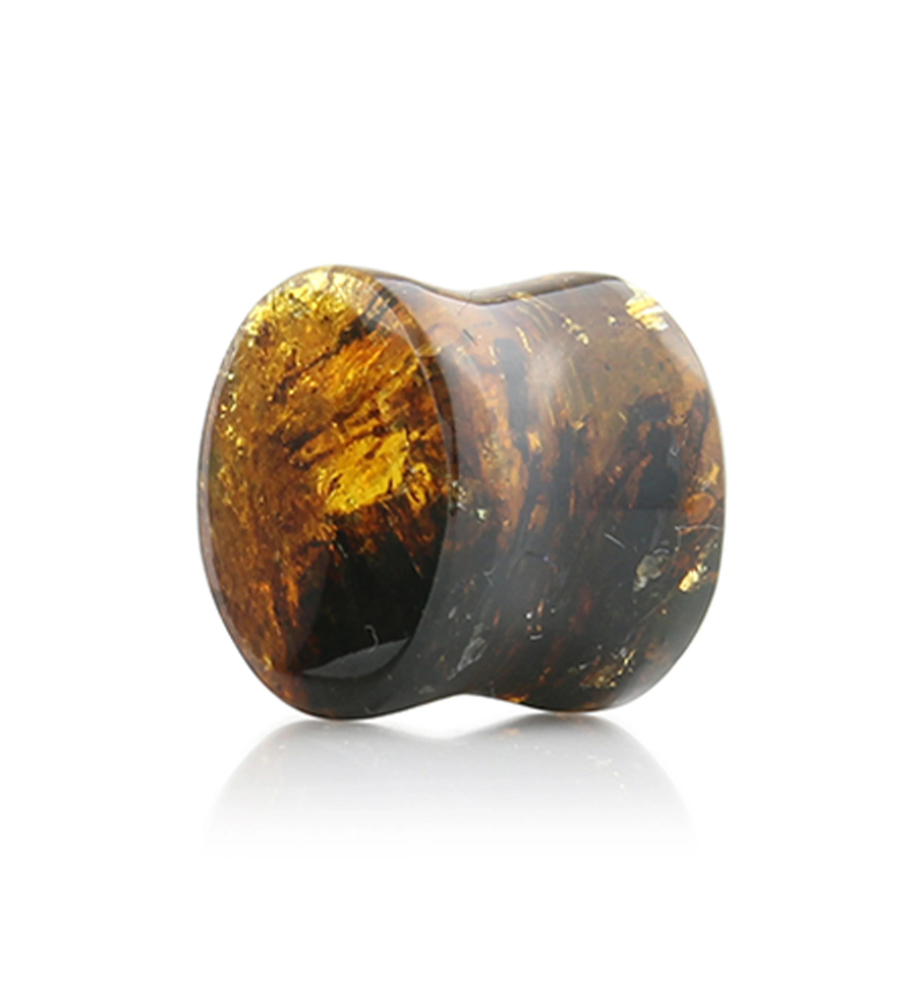 Chiapas Amber Plugs 9/16" (14mm) - Version 12 (SINGLE PLUG) - Image 2