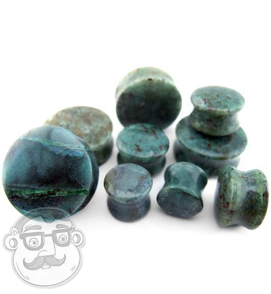 Chrysocolla Stone Plugs (B-Grade) - Image 5