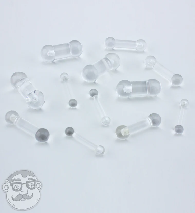 Clear Acrylic Barbell