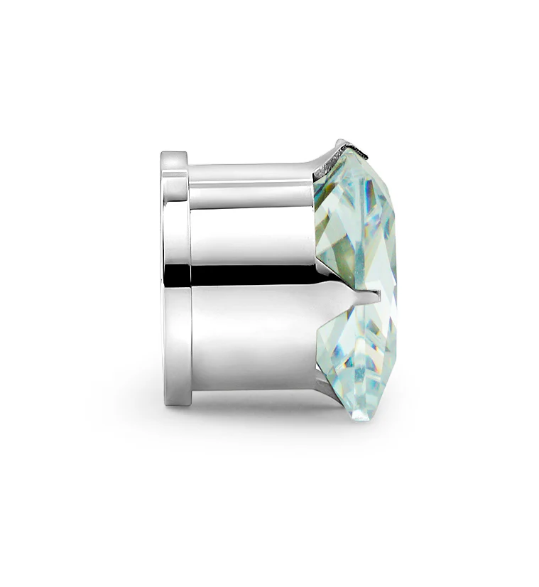 Clear CZ Gem Diamond Stud Plugs - Image 3
