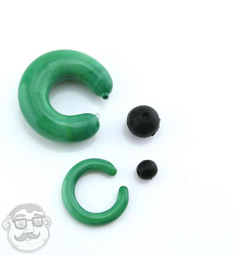 Clear Glass Captive Ring - Image 3