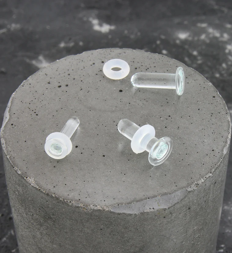 Clear Glass Labret - Flatback Retainer