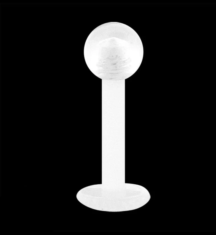 Clear Lip - Labret Stud Retainer