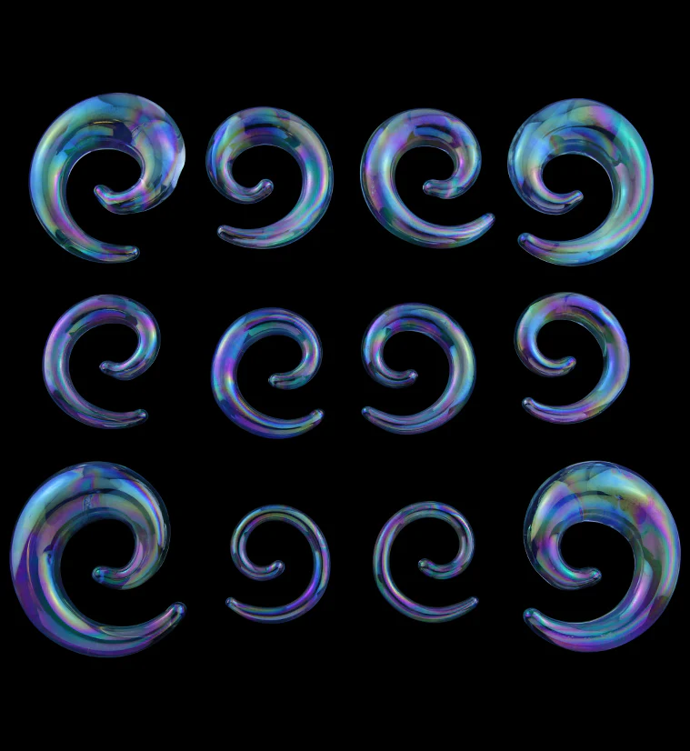 Clear Rogue Glass Spirals - Image 4