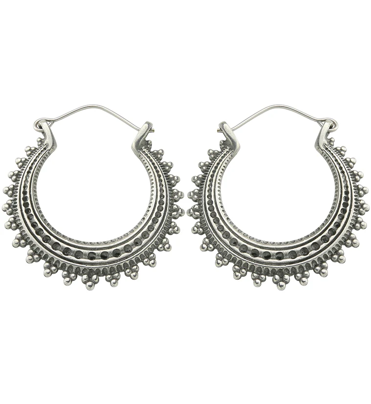 Clinch White Brass Hangers / Earrings