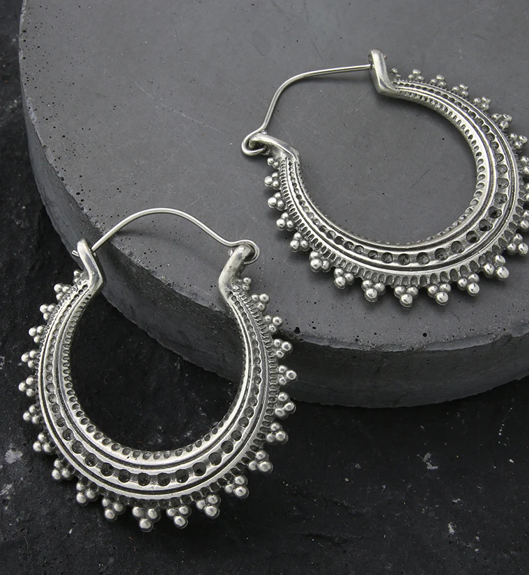 Clinch White Brass Hangers / Earrings - Image 2