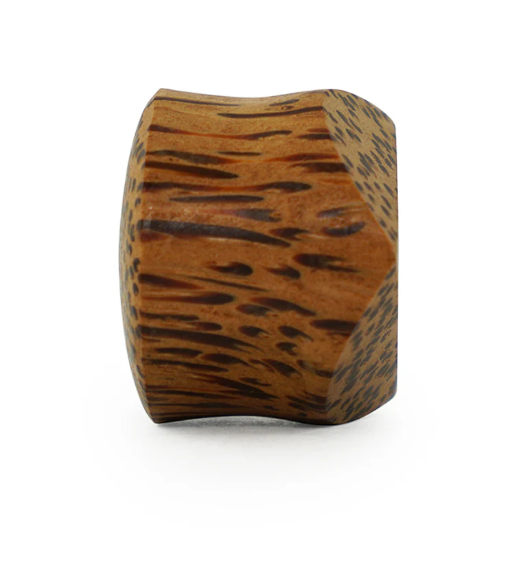 Coconut Wood Embossed Triangle Plugs - Image 4