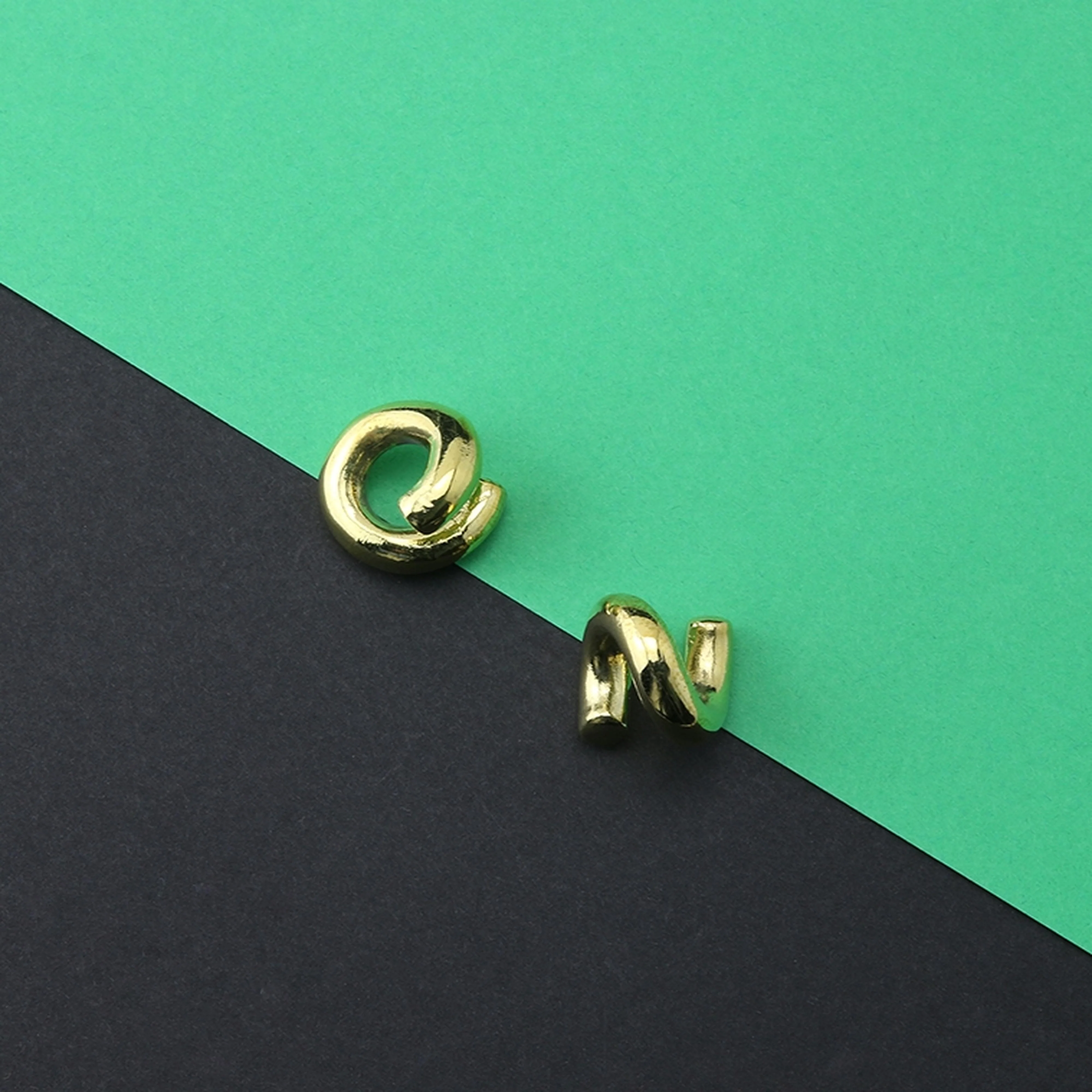 Mini Coiled Brass Ear Weights - Image 4