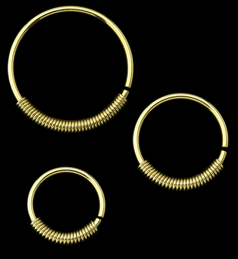 Coil Hoop Brass Ear Weights - Image 3