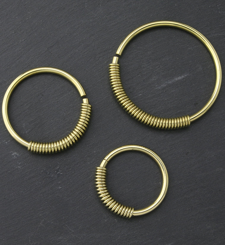 Coil Hoop Brass Ear Weights - Image 4