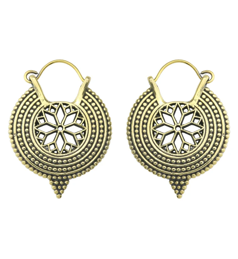 Compass Brass Hangers / Earrings - Image 3