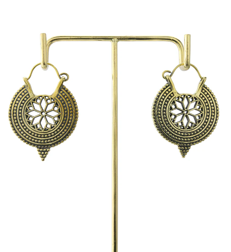 Compass Brass Hangers / Earrings - Image 4