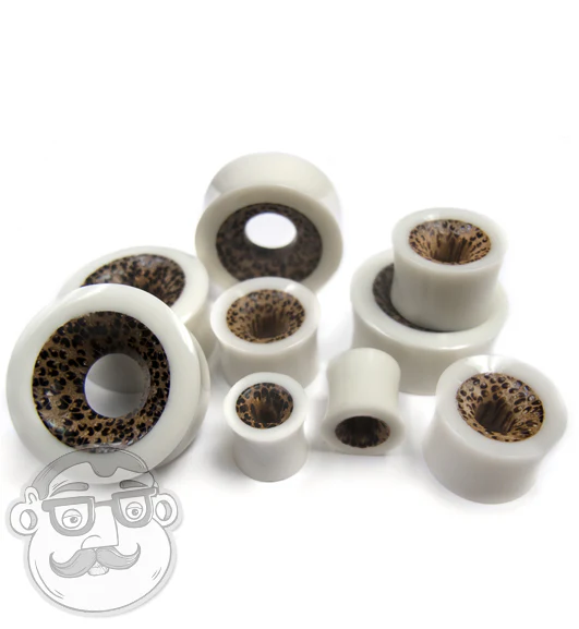 Concave Bone Tunnel Plugs With Coconut Inlay - Image 6