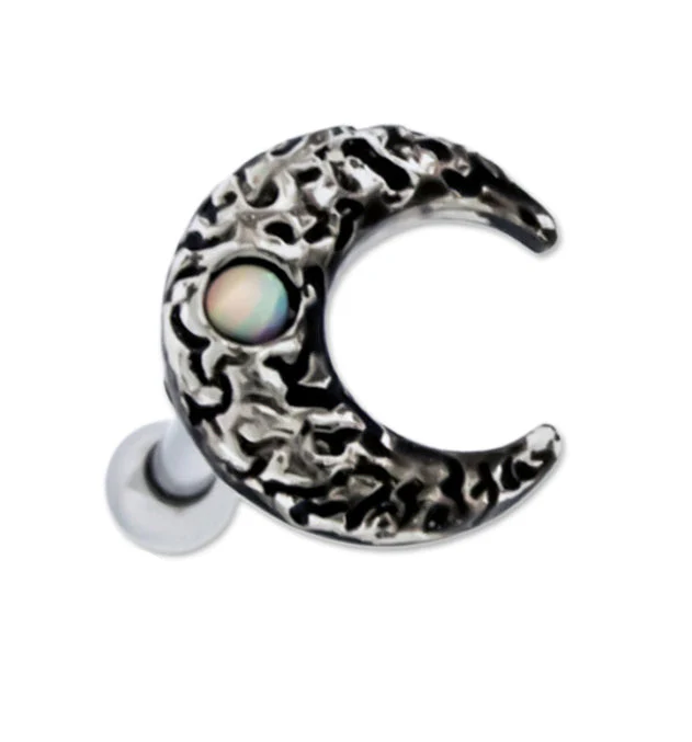 Crescent Moon Tragus - Cartilage Barbell