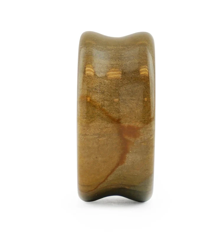 Cripple Creek Picture Jasper Stone Plugs - Image 3