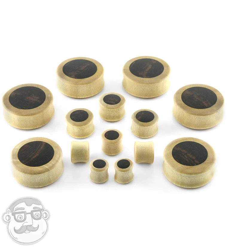 Crocodile Wood Plugs With Sono Wood Inlay - Image 2