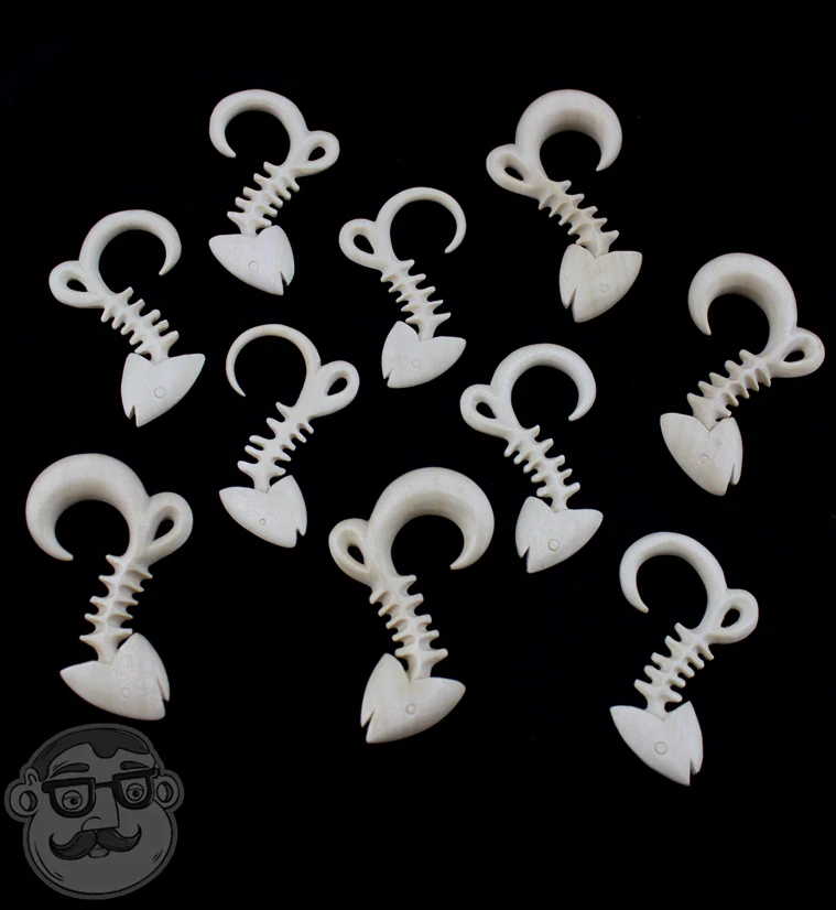 Crocodile Wooden Fish Bone Hangers - Image 6