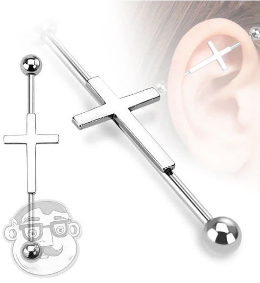 Cross Industrial Stainless Steel Barbell - Image 2