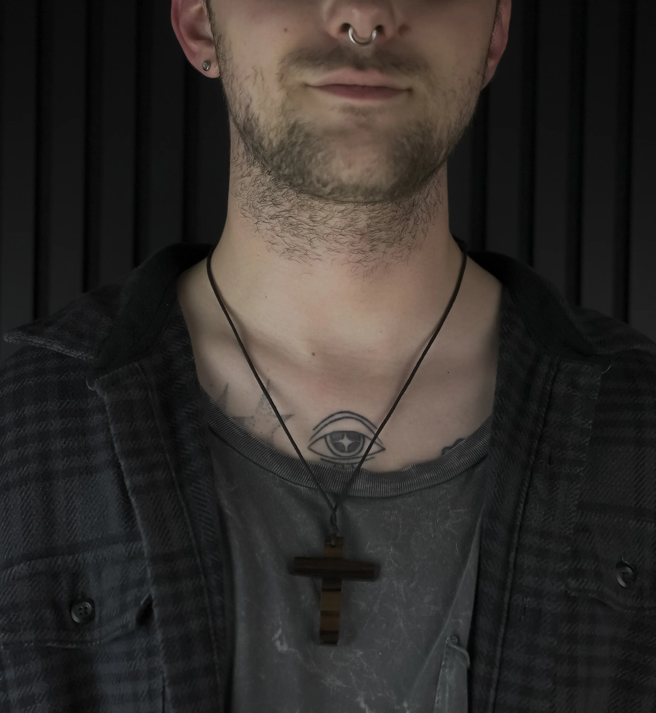 Cross Pendant Narra Wood Necklace - Image 3
