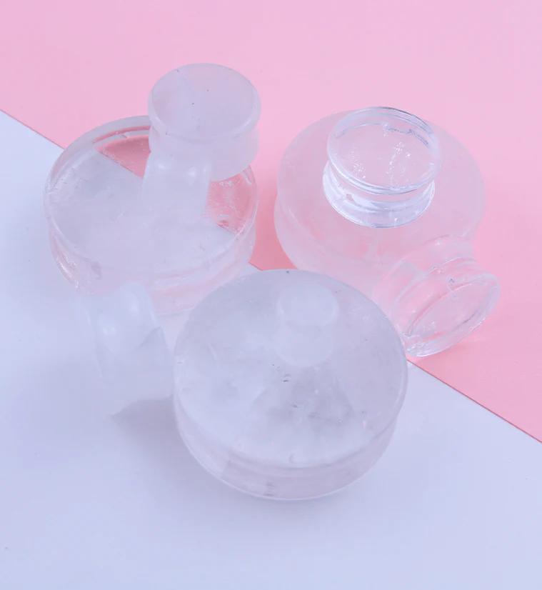 Crystal Quartz Stone Plugs - Image 2