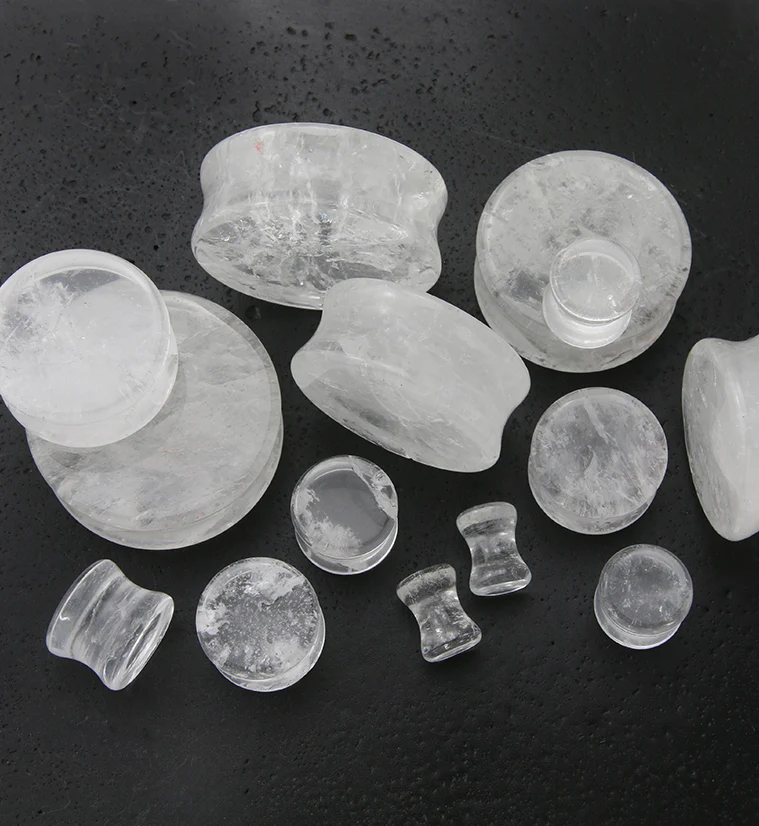 Crystal Quartz Stone Plugs - Image 9