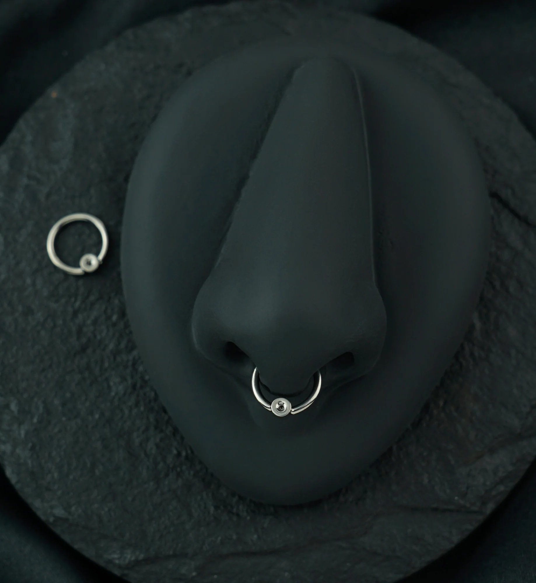 Custom Titanium Captive Bead Ring - Image 3