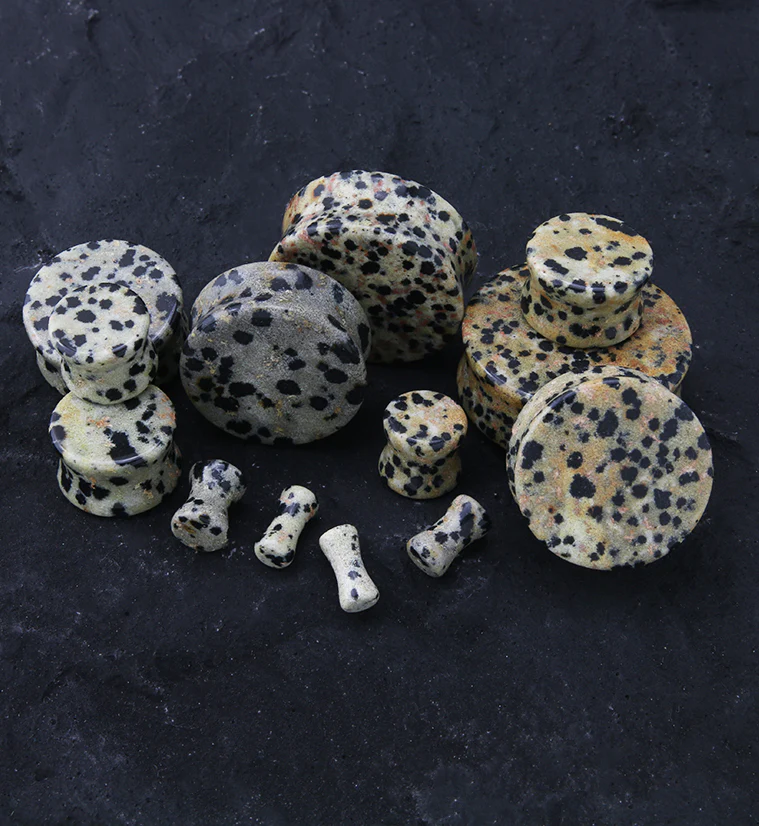 Dalmatian Jasper Stone Plugs - Image 3