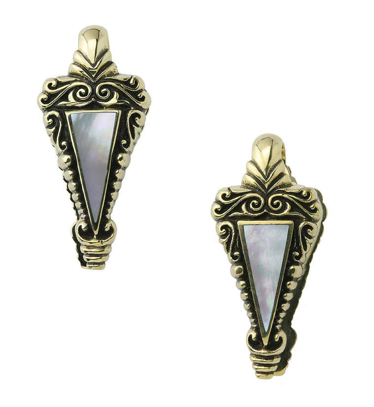 Dart MOP Brass Ear Weights - Image 2