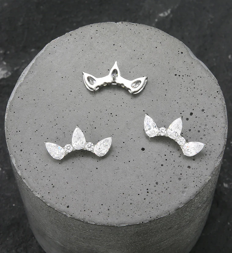 Diadem CZ Internally Threaded Titanium Top - Image 2