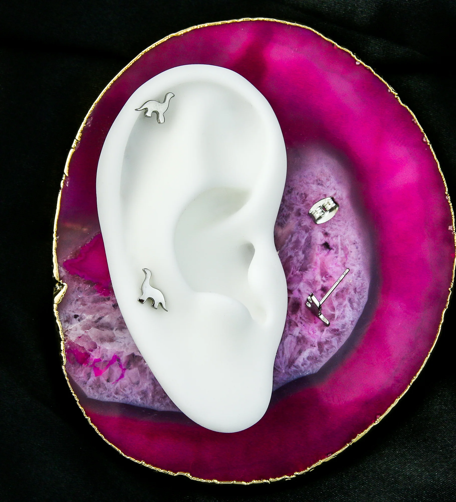 Dinosaur Stainless Steel Stud Earrings - Image 2