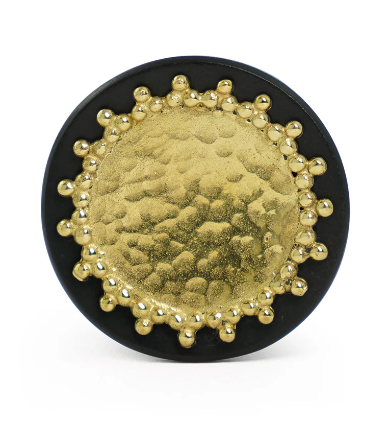 Doily Brass Inlay Areng Wood Plugs - Image 3