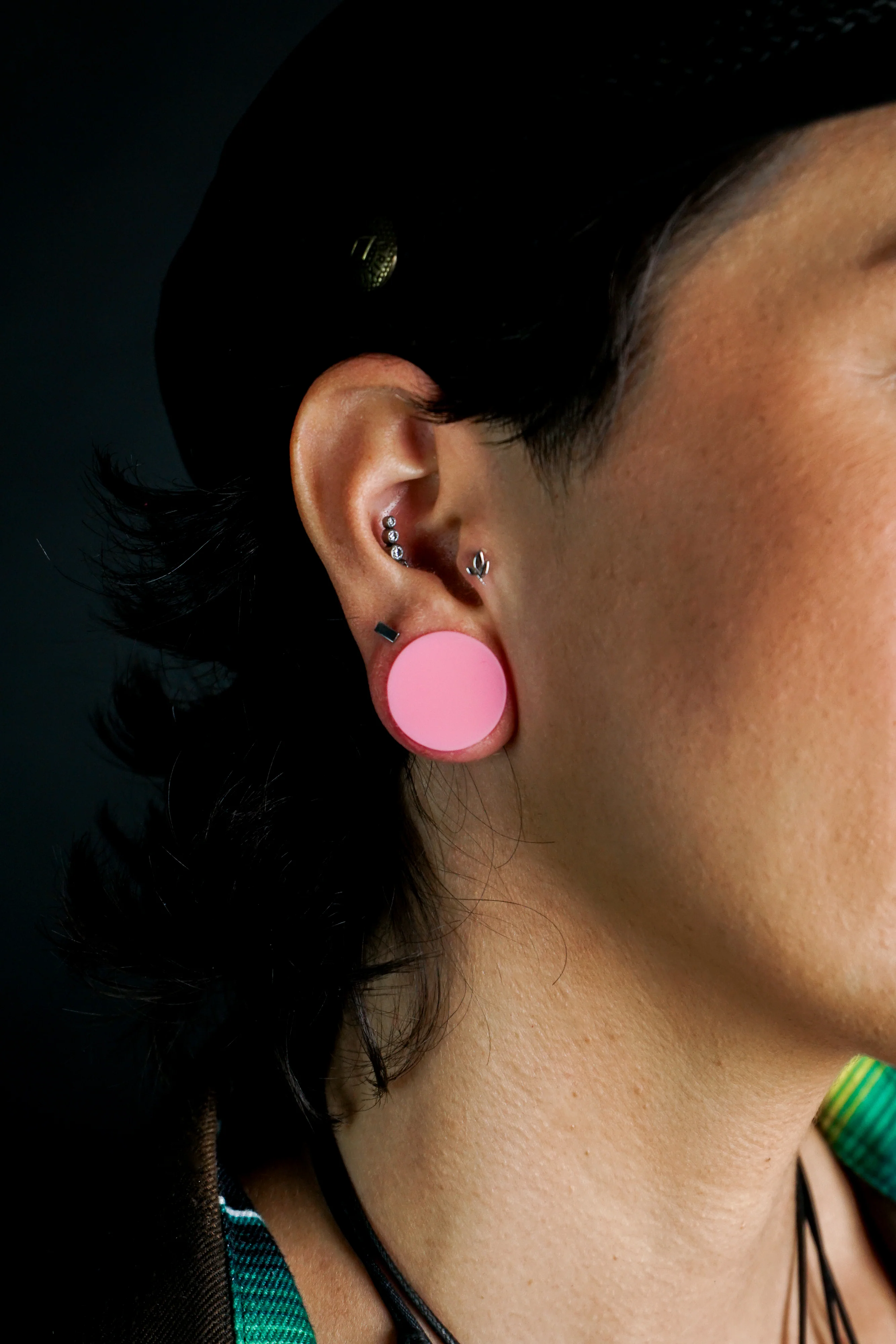 Double Flare Matte Bubblegum Pink Silicone Plugs - Image 7