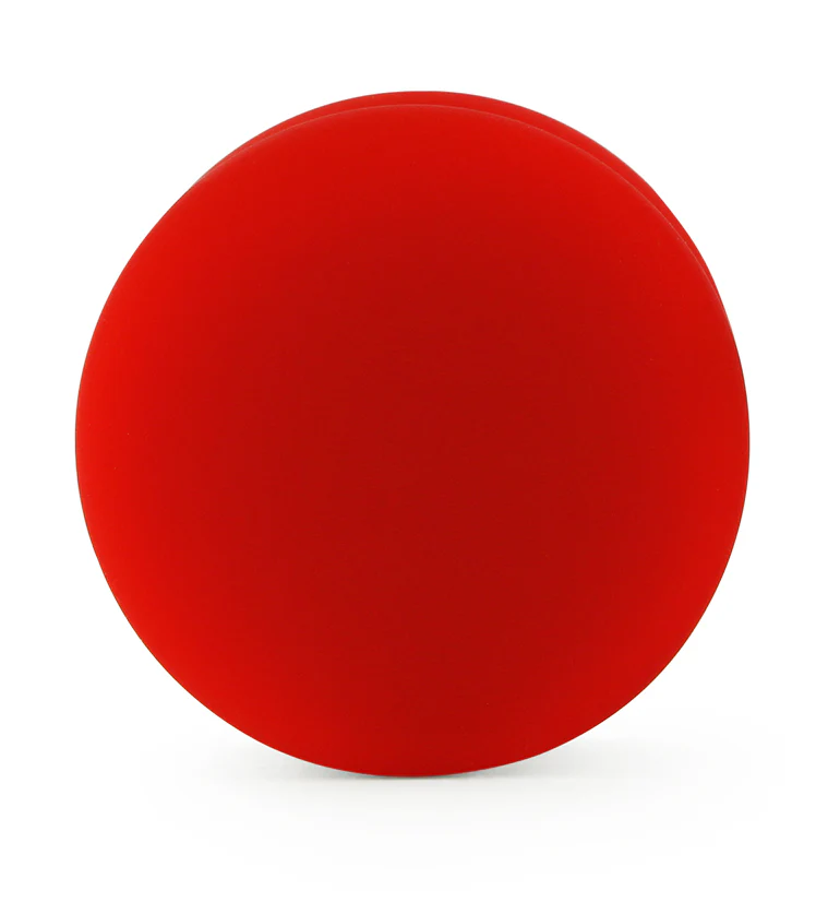 Double Flare Matte Red Silicone Plugs - Image 4