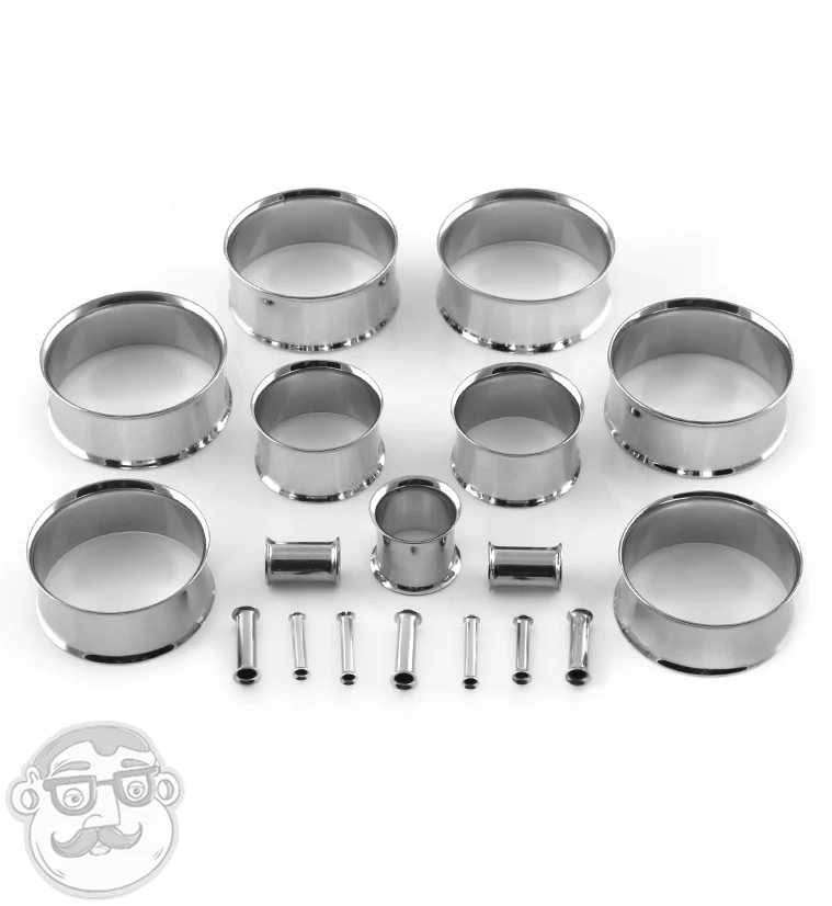 Double Flare Steel Ear Tunnels - Image 3