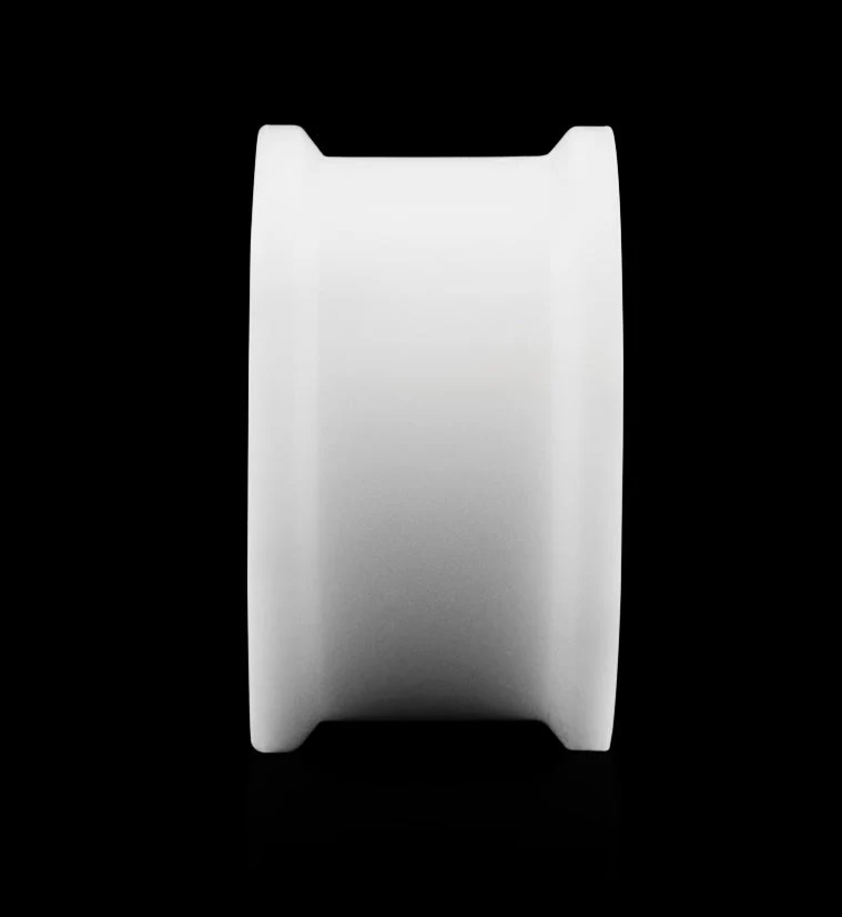 Double Flare White Silicone Plugs (CLOSE OUT) - Image 4