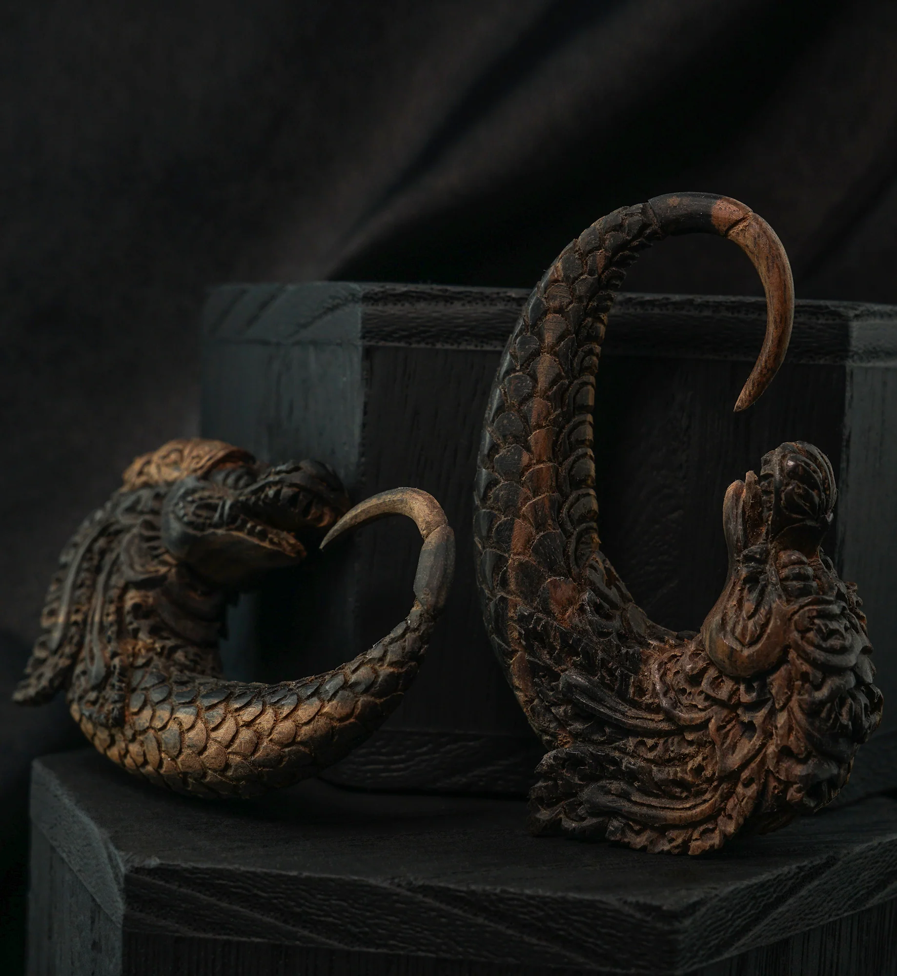 Dragon Fiery Areng Wooden Hangers - Image 2