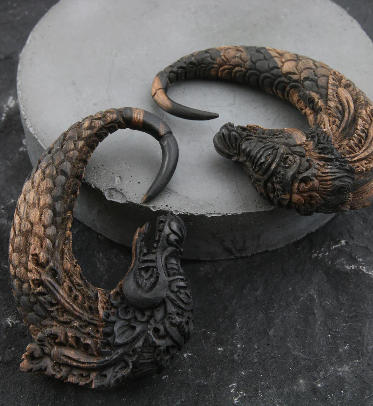 Dragon Fiery Areng Wooden Hangers - Image 6