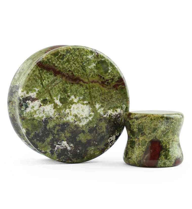 Dragons Blood Jasper Stone Plugs - Image 3