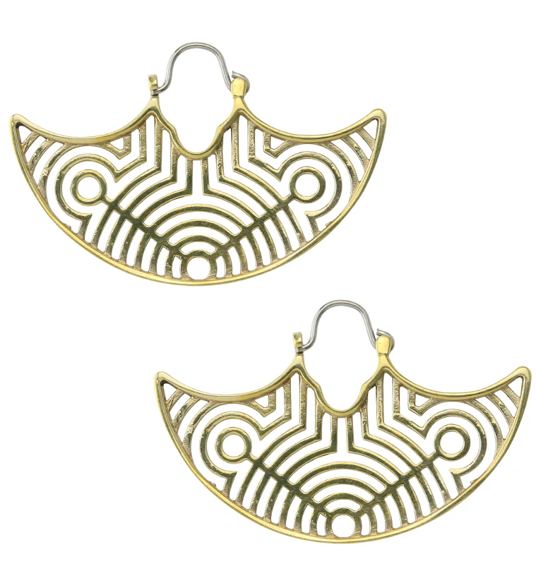 Ecliptic Brass Titanium Hangers / Earrings - Image 4