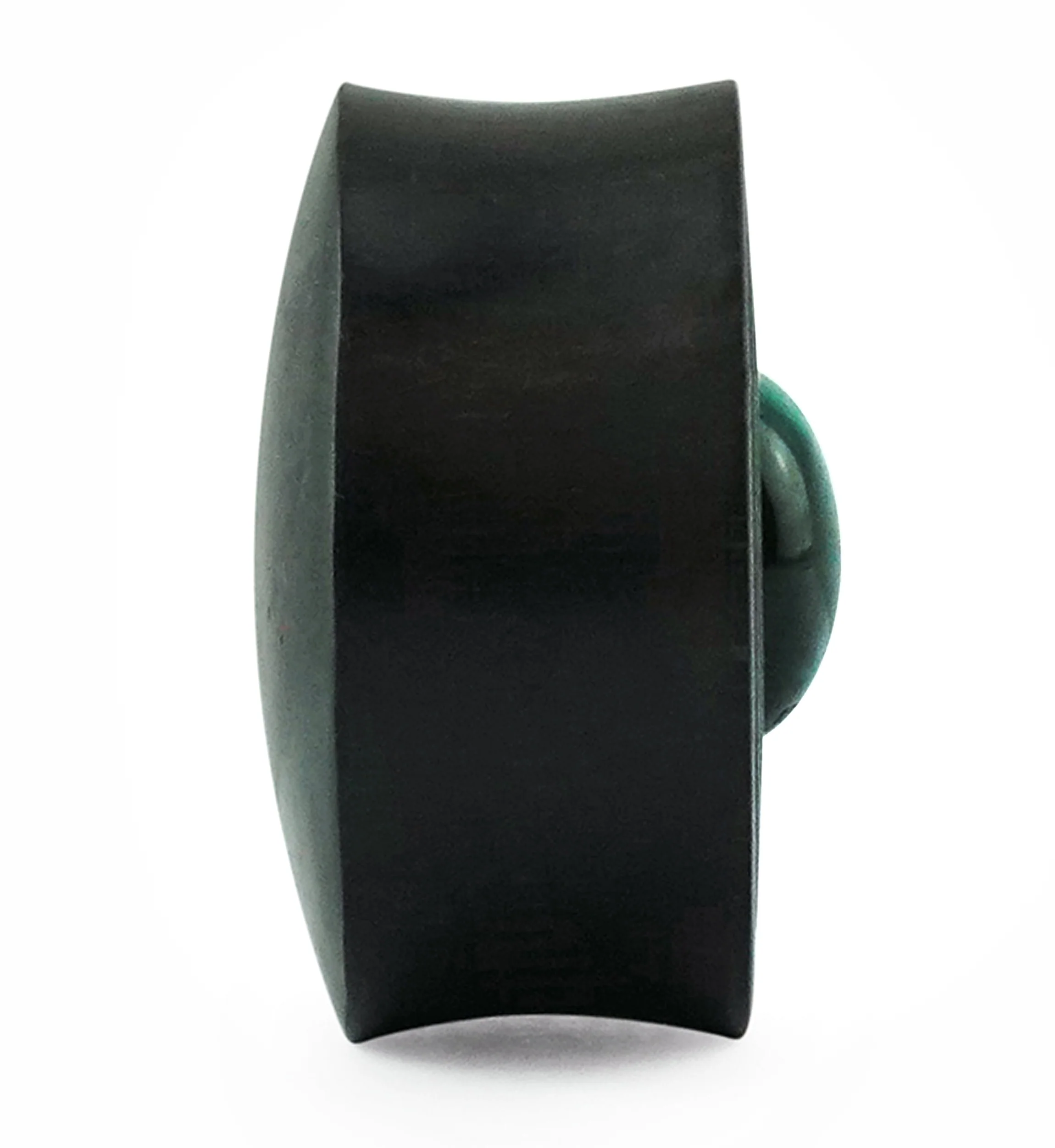 Ecliptic Green Tiger Eye Stone Areng Wood Double Flare Plugs - Image 3