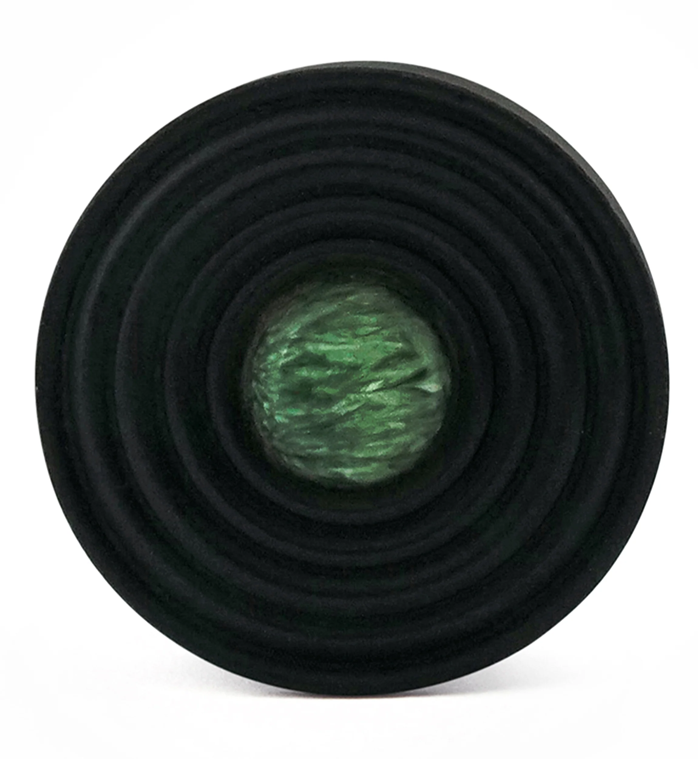 Ecliptic Seraphinite Stone Areng Wood Double Flare Plugs - Image 4