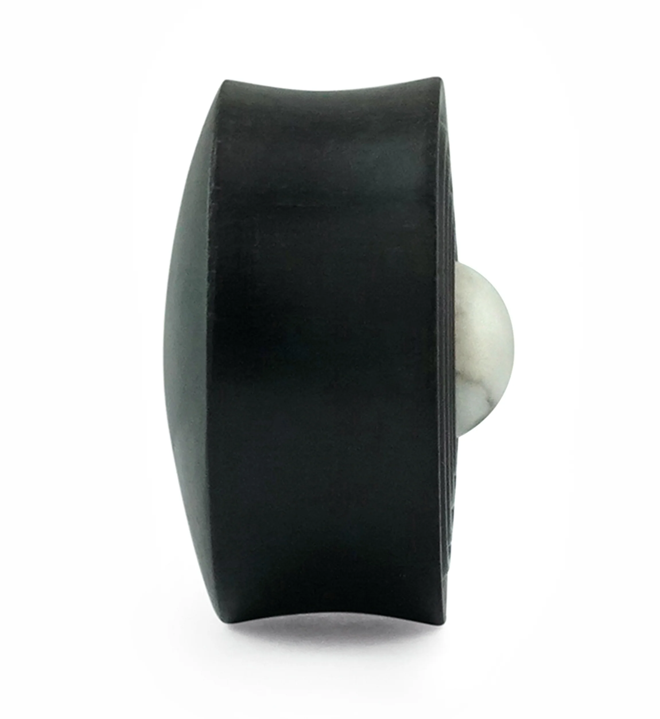 Ecliptic White Howlite Stone Areng Wood Double Flare Plugs - Image 4
