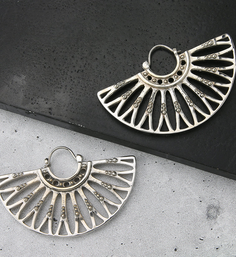 Egress White Brass Titanium Hangers / Earrings - Image 2