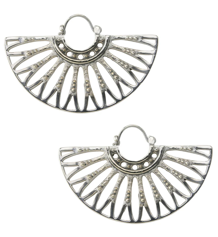 Egress White Brass Titanium Hangers / Earrings - Image 3