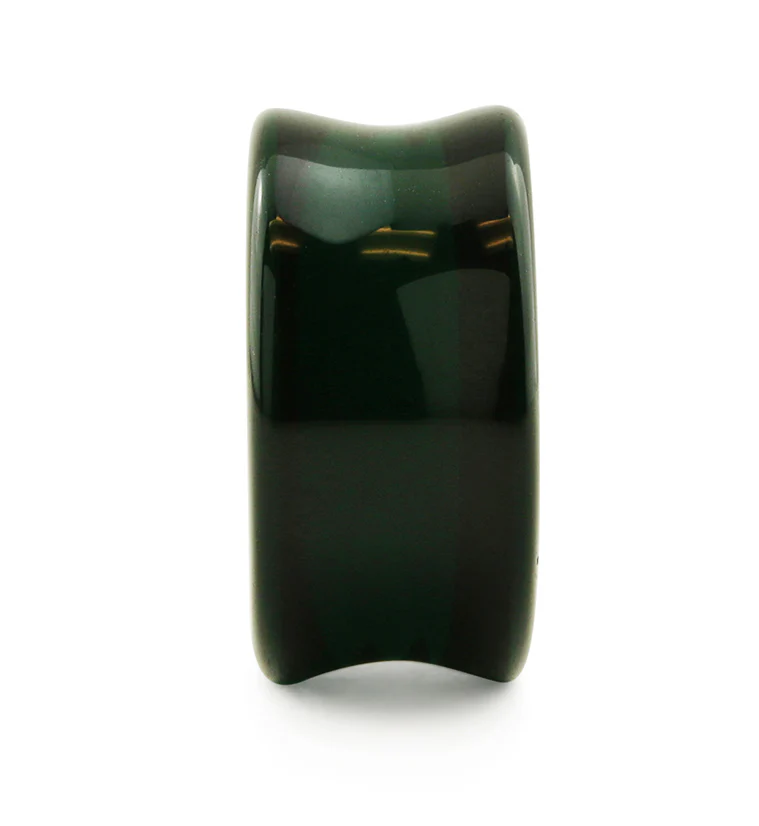 Emerald Green Double Flare Glass Plugs - Image 4