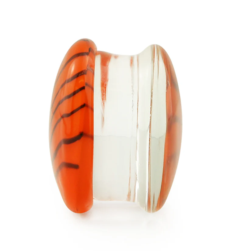 Tiger Orange Glass Plugs - Image 5