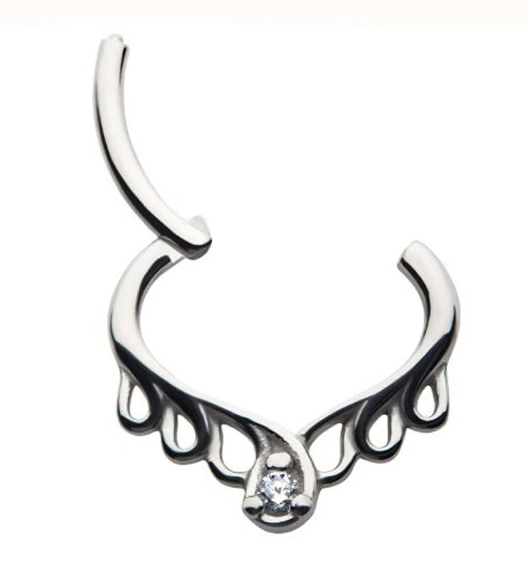 Exude CZ Hinged Segment Ring - Image 2