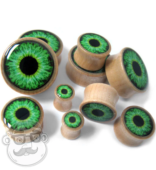 Eyeball Inlay Wood Plugs - Image 5